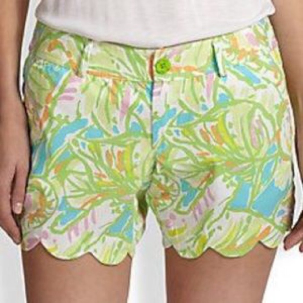 Lilly Pulitzer buttercup shorts in Elephant Ears